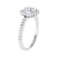 Ring Ama Woman in White Gold Diamante Lab Grown 1.00 Ct AMA-AN-102-16 - AMA-AN-102-16